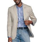 Washed Cotton Dobby Blazer // Stone (S)