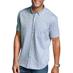 XC Flex Ascend Short-Sleeve Shirt // Blue Multi Square Grid (S)