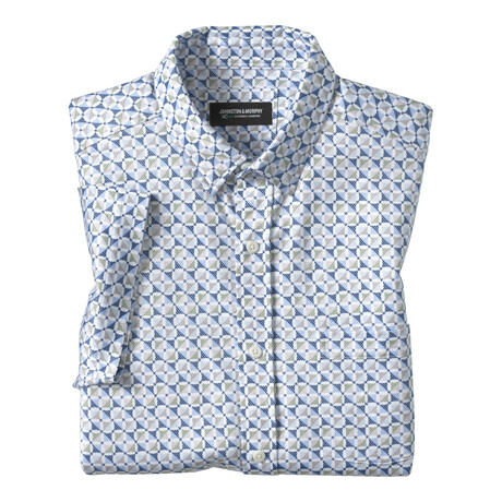 XC Flex Ascend Short-Sleeve Shirt // Blue Multi Square Grid (S)