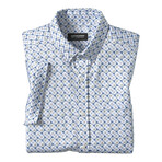 XC Flex Ascend Short-Sleeve Shirt // Blue Multi Square Grid (S)