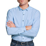 XC+ Motion Long-Sleeve Print Knit Shirt // Blue Tulip (S)