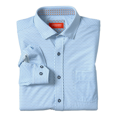 XC+ Motion Long-Sleeve Print Knit Shirt // Blue Tulip (S)