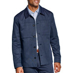 XC Flex Pinnacle Knit Shirt Jacket // Navy Birdseye (S)
