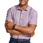 XC+ Motion Short-Sleeve Print Knit Shirt // Pink Medallion (S)