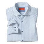 XC+ Motion Long-Sleeve Dress Knit Shirt // White/Blue Diamond (S)