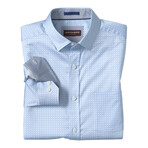 Logan Printed Long-Sleeve Shirt // Blue Layered Diamond (S)