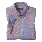 XC Flex Ascend Short-Sleeve Shirt // Burgundy Diamond Grid (S)