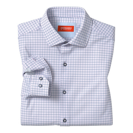 XC+ Motion Long-Sleeve Dress Knit Shirt // Purple/Navy (S)