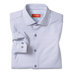 XC+ Motion Long-Sleeve Dress Knit Shirt // Purple/Navy (S)