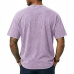 Acid-Washed Heavyweight Oversized Shirt // Purple (S)