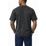 Acid-Washed Heavyweight Oversized Shirt // Black (S)