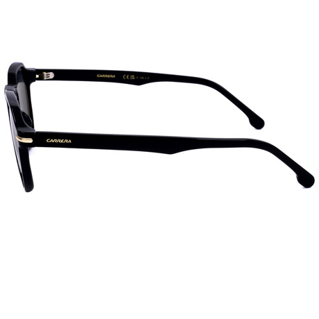 Carrera // Unisex Round // Black + Green Smoke