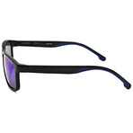 Carrera // Men's Rectangular // Black Blue + Blue Multilayer