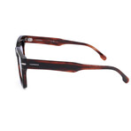 Carrera // Unisex Rectangular // Brown Horn + Smoke Gradient