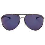 Carrera // Men's Pilot // Matte Dark Ruthenium Blue + Blue Mirror