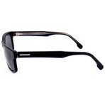 Carrera // Unisex Rectangular // Black + Smoke