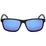 Carrera // Men's Rectangular // Black Blue + Blue Multilayer
