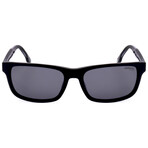 Carrera // Unisex Rectangular // Black + Smoke