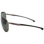 Carrera // Men's Pilot // Matte Dark Ruthenium + Green