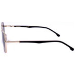 Carrera // Unisex Aviator // Gold Striped Black + Grey Shaded
