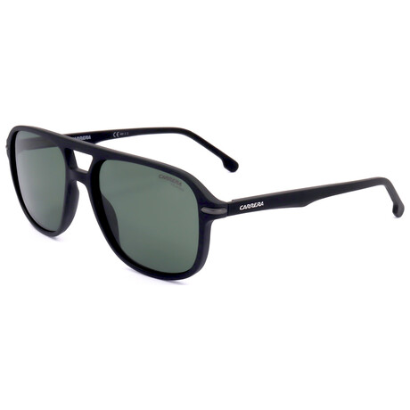 Carrera // Men's Shield // Matte Black + Green