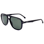 Carrera // Men's Shield // Matte Black + Green