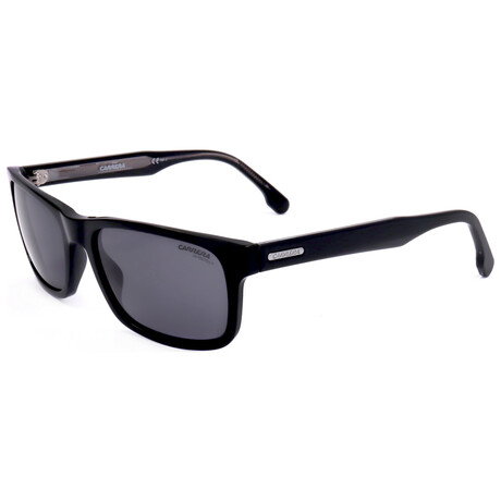 Carrera // Unisex Rectangular // Black + Smoke