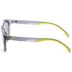 Carrera // Men's Round // Grey + Silver Mirror