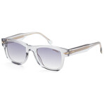 Carrera // Men's Square // Transparent Grey + Grey Gold Mirror Gradient