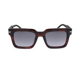 Carrera // Unisex Rectangular // Brown Horn + Smoke Gradient