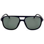 Carrera // Men's Shield // Matte Black + Green