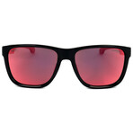 Carrera // Men's Rectangular // Red Black + Red Multilayer