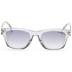 Carrera // Men's Square // Transparent Grey + Grey Gold Mirror Gradient