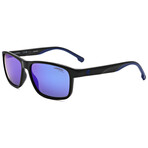 Carrera // Men's Rectangular // Black Blue + Blue Multilayer