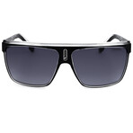 Carrera // Men's Shield // Black White + Smoke Gradient