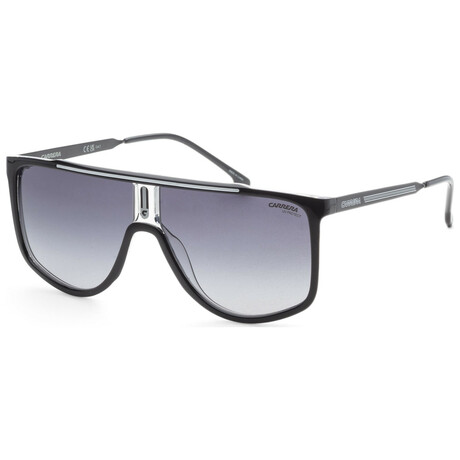 Carrera // Men's Square // Black White + Dark Grey Shaded Gradient