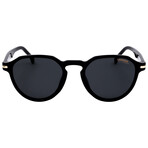 Carrera // Unisex Round // Black + Green Smoke