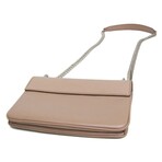 Prada // Saffiano Leather Chain Shoulder Bag // Rose-Beige // Pre-Owned