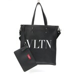 Valentino Garavani // Leather VLTN Tote // Black // Pre-Owned