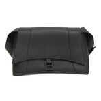 Balenciaga // Leather Downtown Medium Shoulder Bag // Black // Pre-Owned