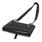 Prada // Leather + Re-Nylon Shoulder Bag // Black // Pre-Owned