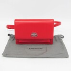 Balenciaga // Sharp Leather Belt Bag // Red  // Pre-Owned