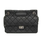 Chanel // Leather 2.55 Classic Flap Bag // Black // Pre-Owned