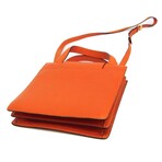 Bulgari // Leather Top-Handle Accordion Handbag // Orange // Pre-Owned