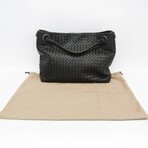 Bottega Veneta // Intrecciato Leather Handbag // Black // Pre-Owned