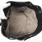 Bottega Veneta // Intrecciato Leather Handbag // Black // Pre-Owned