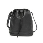 Louis Vuitton // Monogram Shadow Leather Bucket Bag // Black // Pre-Owned