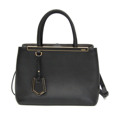 Fendi // Toujours Leather Tote // Black // Pre-Owned