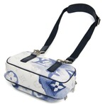 Louis Vuitton // Coated-Canvas + Leather + Nylon Crossbody Pouch // Blue + White // Pre-Owned