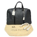 Louis Vuitton // Damier-Coated Canvas + Leather Keepall Boston Bag // Damier Graphite // Pre-Owned